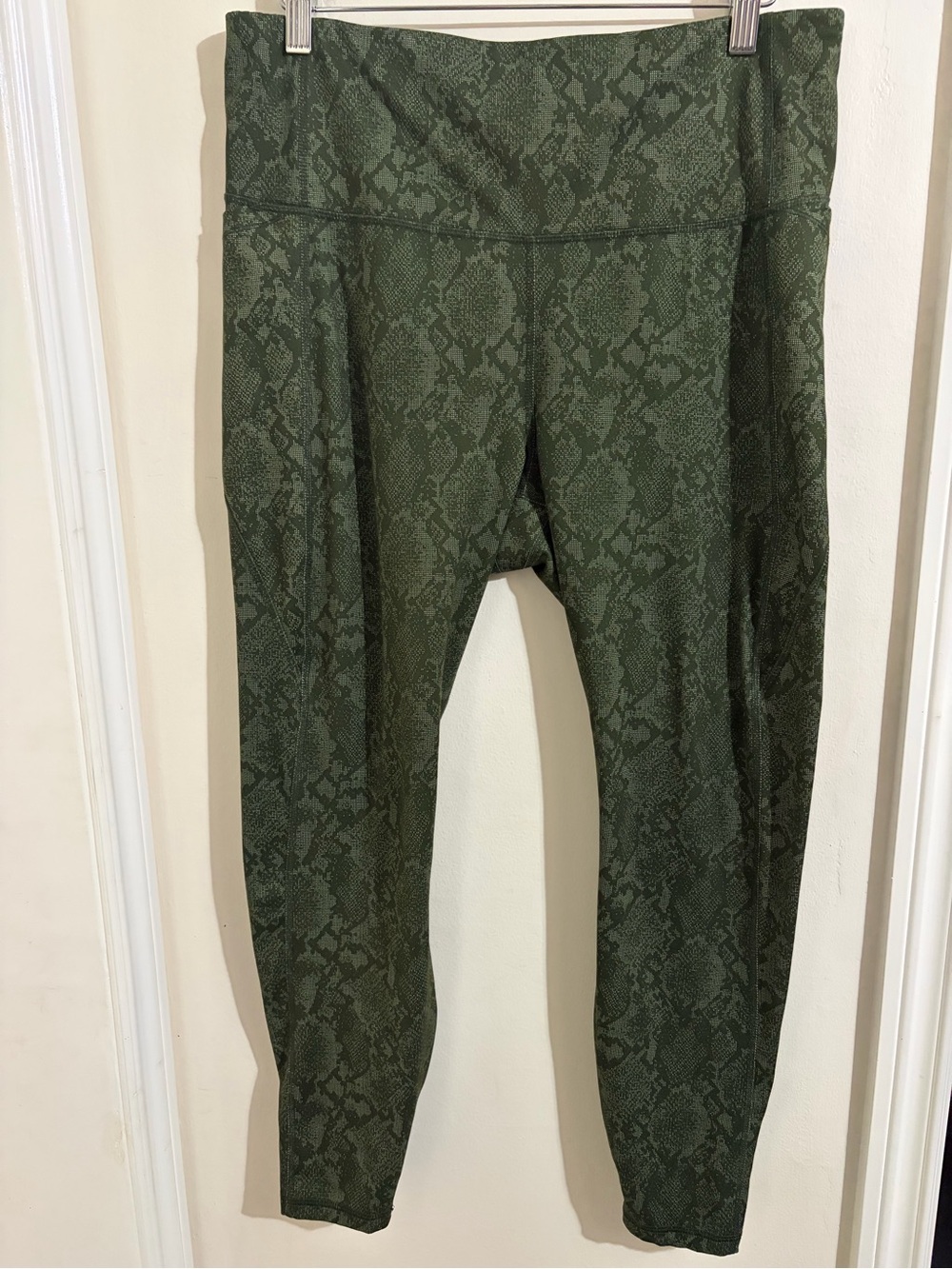 all in motion Olive Green Snake-Print Kids Leggings